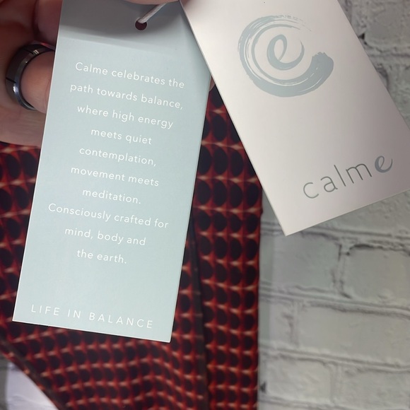 ⭐️NWT (128$) Johnny Was Calme endurance high waist leggings with pockets SZ L. - Picture 4 of 8